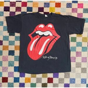 VTG 80s The Rolling Stones 1989 “Steel Wheels” Tongue Single Stitch Band Tee